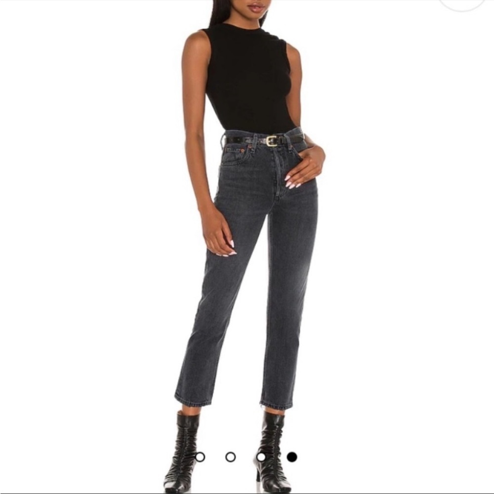 Agolde Riley Crop High Rise Straight jeans BNWT!